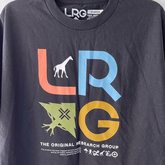 Men’s XL L-R-G cotton graphic t-shirt. Black. NWT. $24 value. Thank you. ⚫️🔵🟢 - Picture 2 of 4